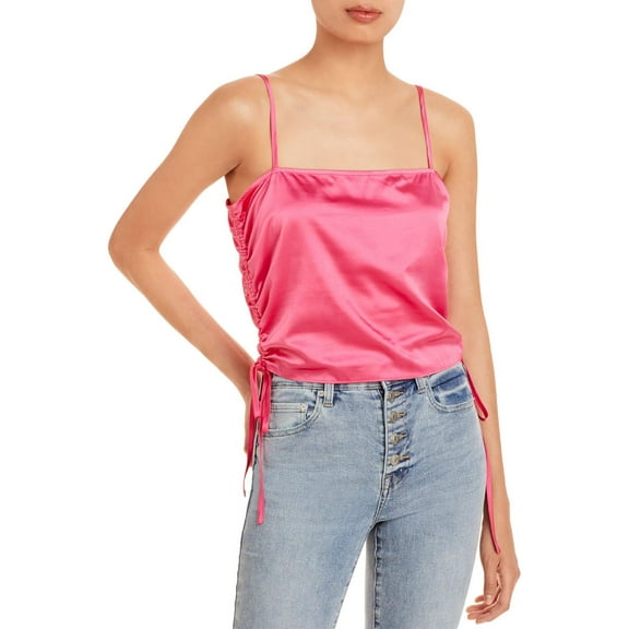 Aqua Womens Cinched Cropped Cami