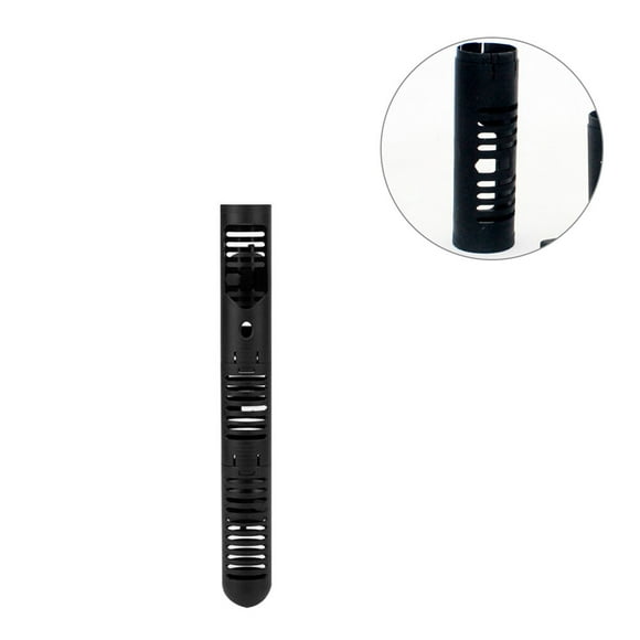 Methold Calentador de pecera calentador de tubo de acuario funda protectora desmontable protector de dispositivo de calefacción Piezas de acuario negro 244 mm