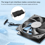 120mm Quiet Computer Case Fan 12V Cooling Fan Heat Dissipation For Gaming PC