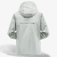 thumbnail image 4 of pstuiky camisas de hombre de manga larga, Blusa informal de color liso con capucha y manga larga raglán para hombre, resistente al sol, con cordón ajustable salir tops xxxl, 4 of 6