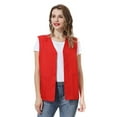 thumbnail image 3 of TOPTIE Unisex Essential Work Vest Supermarket Clerk Volunteer Vest-Red-M, 3 of 8