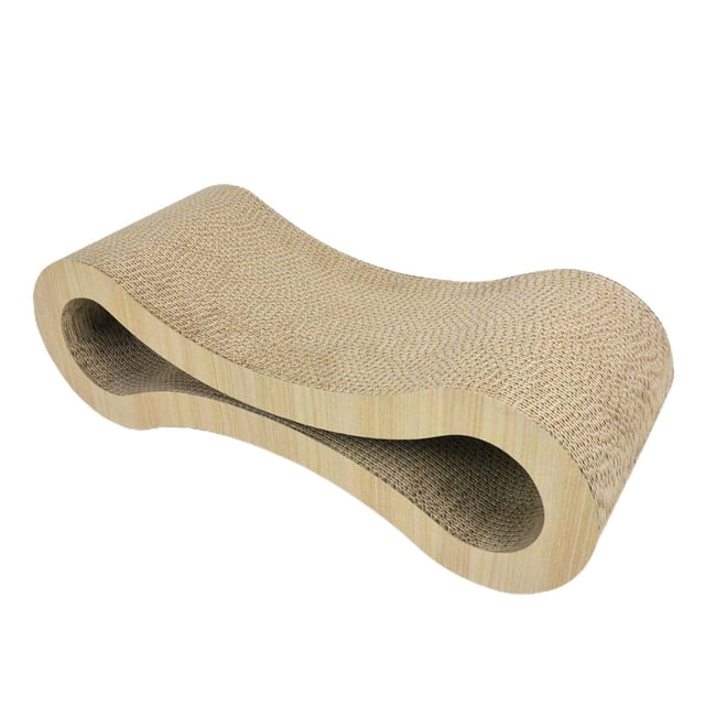Tablero Rascador para gatos Fernando Almohadilla Madera clara Protector de muebles Juguete de entrenamiento