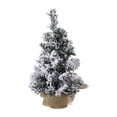 thumbnail image 1 of simhoa Flocked Christmas Tree Artificial Christmas Tree for Living Room Shelf Party 30 cm, 1 of 8