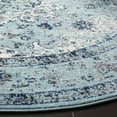 thumbnail image 5 of SAFAVIEH Evoke Teale Traditional Bordered Area Rug, Light Blue, 3' x 3' Round, 5 of 7