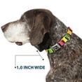 thumbnail image 6 of Buckle-Down Pet Collar, Dog Collar Metal Seatbelt Buckle, Gummy Bears Cartoon Black Red Yellow Green, 9.5 to 13 Inches 1.0 Inch Wide, 6 of 8