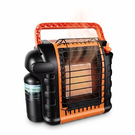 BEYOND HEAT 9000 BTU Portable Radiant Propane Heater with Two Heat Settings, Buddy Heater with Tip Over & Low Oxygen Shut Off, Easy to Setup and Carry, Perfect for Outdoor Camping, Fishing, Patio