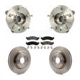 thumbnail image 1 of Transit Auto Front Hub Bearing Assembly Disc Brake Rotors and Semi-Metallic Pads Kit for Car 2010-2012 Ford Taurus SHO KBB-105718, 1 of 11