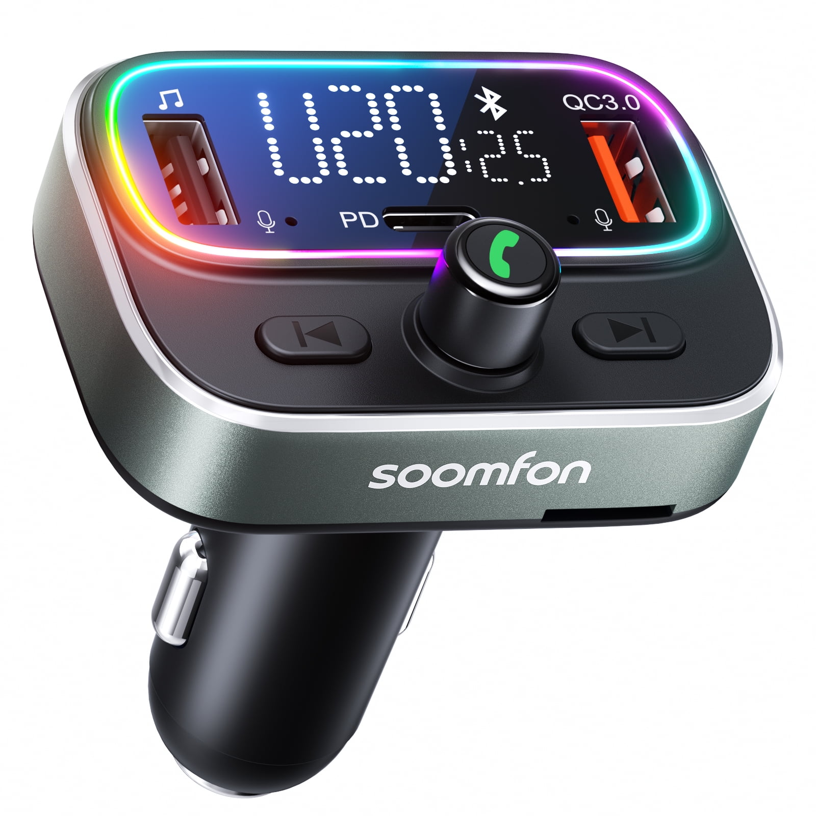 Adaptateur Bluetooth Voiture Joyroom 5.3 - Double Micro, Charge Rapide 48W, FM/AUX/USB