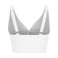 thumbnail image 7 of Wyobmus Womens Bikini Tops Cropped Tankini Tops Beach Padded Knot Twist Cut Out Adjustable Straps Tankini Swimsuit A-White, 7 of 7
