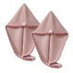 thumbnail image 1 of Toalla para el cabello Laklulu, paquete de 2 turbantes para el cabello mojado, turbante para el cabello de secado rápido ultra absorbente, 1 of 6