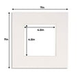 thumbnail image 3 of Aqua Blue Acid Free 7x7 Square Picture Frame Mat with White Core Bevel Cut for 5x5 Pictures - Fits, 3 of 3