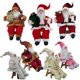 thumbnail image 4 of Decoración navideña 2023 para el hogar Adornos para fiestas navideñas Adornos navideños Muñeco de Papá Noel con bolsas de regalo, 4 of 5