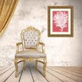 thumbnail image 3 of Fab Funky 11x14 Gold Ornate Wood Framed with Double Matting Museum Art Print Titled - Corals White on Coral d, 3 of 4