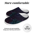 thumbnail image 6 of Fotbe Boho Pattern Women's Fuzzy Curly Fur Memory Foam Loafer Slippers Indoor Outdoor Slippers Winter Home Shoes-46/47, 6 of 7