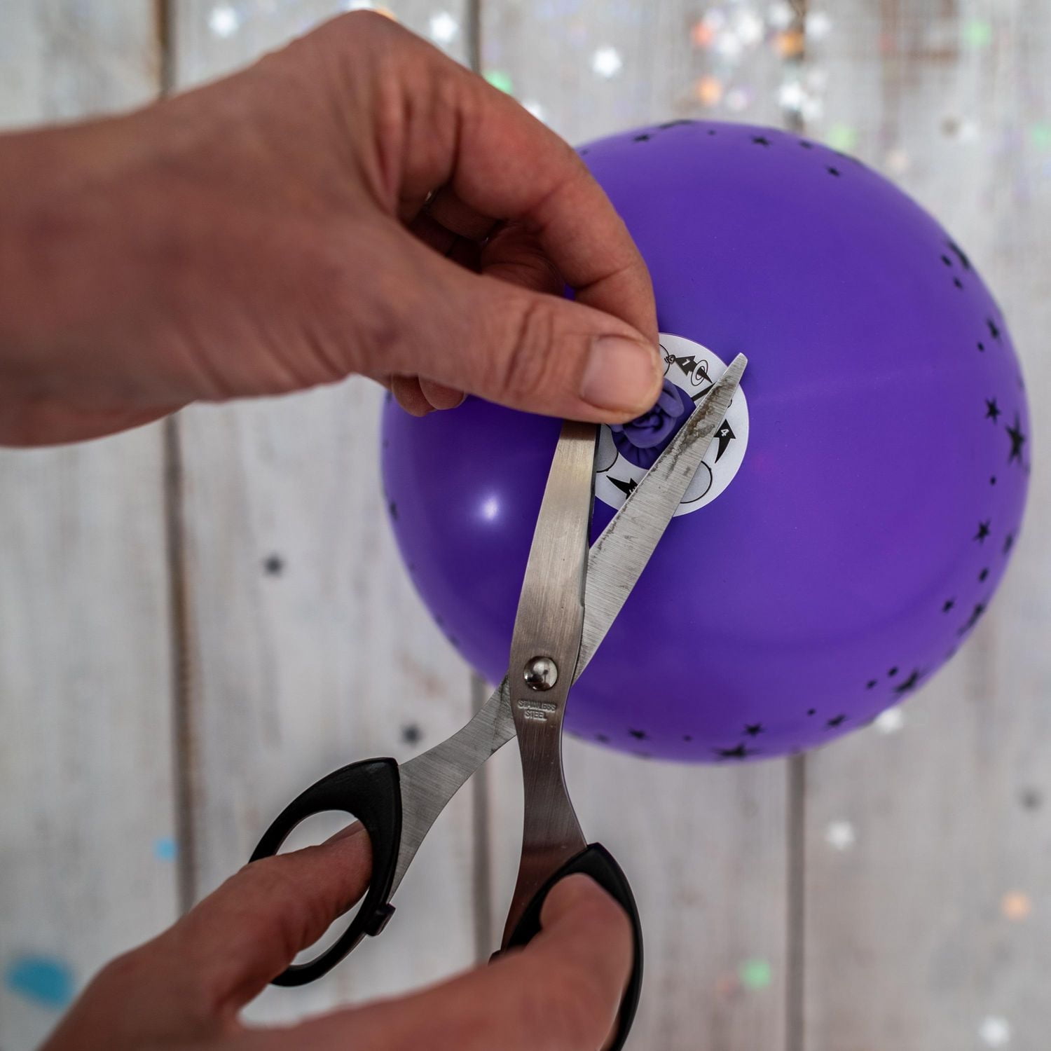 Lot de 5 ballons en latex Illooms Mixed Stars Lot de 5 ballons LED étoiles mixtes