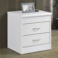 thumbnail image 2 of Hodedah 2-Drawer Nightstand, White, 2 of 6