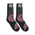 thumbnail image 4 of Athletic Socks Mexican America Flag Art Sport Running Calf Socks Crew Socks for Men Women, 4 of 7