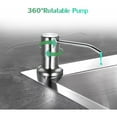 thumbnail image 3 of Dispensador de jabón para fregadero, dispensador de jabón de acero inoxidable, 250 ml, dispensador de jabón de acero inoxidable plateado para accesorios de fregadero, accesorios de cocina, 3 of 5