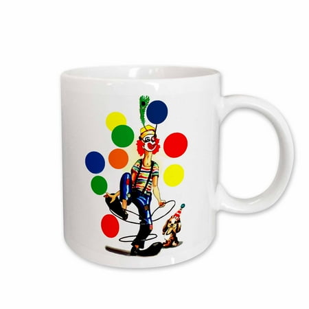 

3dRose Fun Clown Ceramic Mug 15-ounce
