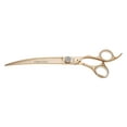 thumbnail image 4 of Pro Quality Geib Crystal Gold Advanced Dog Pet Groomer Stylist or Barber Shears (7.5" Curved), 4 of 10