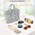 thumbnail image 5 of FORMRS Womens Corduroy Tote Bag Crossbody Shoulder Handbag with Pocket, Light Blue Shimmering Pattern, 5 of 7