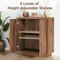 thumbnail image 2 of ONBRILL Sideboard Buffet Cabinet w/Storage, 32" Wooden Dining Bar Cabinet w/2 Doors & 2 shelves, 2 of 7