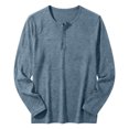 thumbnail image 6 of FAIWAD Men's Long Sleeve Shirts Casual Classic Button Up Pullover Lightweight Stretch Basic Tops, 6 of 7