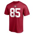 thumbnail image 2 of Men's Fanatics Branded George Kittle Scarlet San Francisco 49ers Athletic Coordinator T-Shirt, 2 of 3
