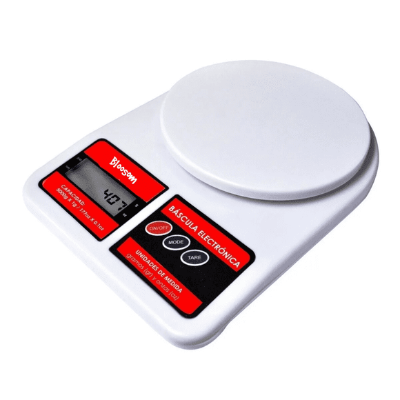 Báscula Digital  Bloosom Para Cocina 1 Grs A 5 Kg Blanco