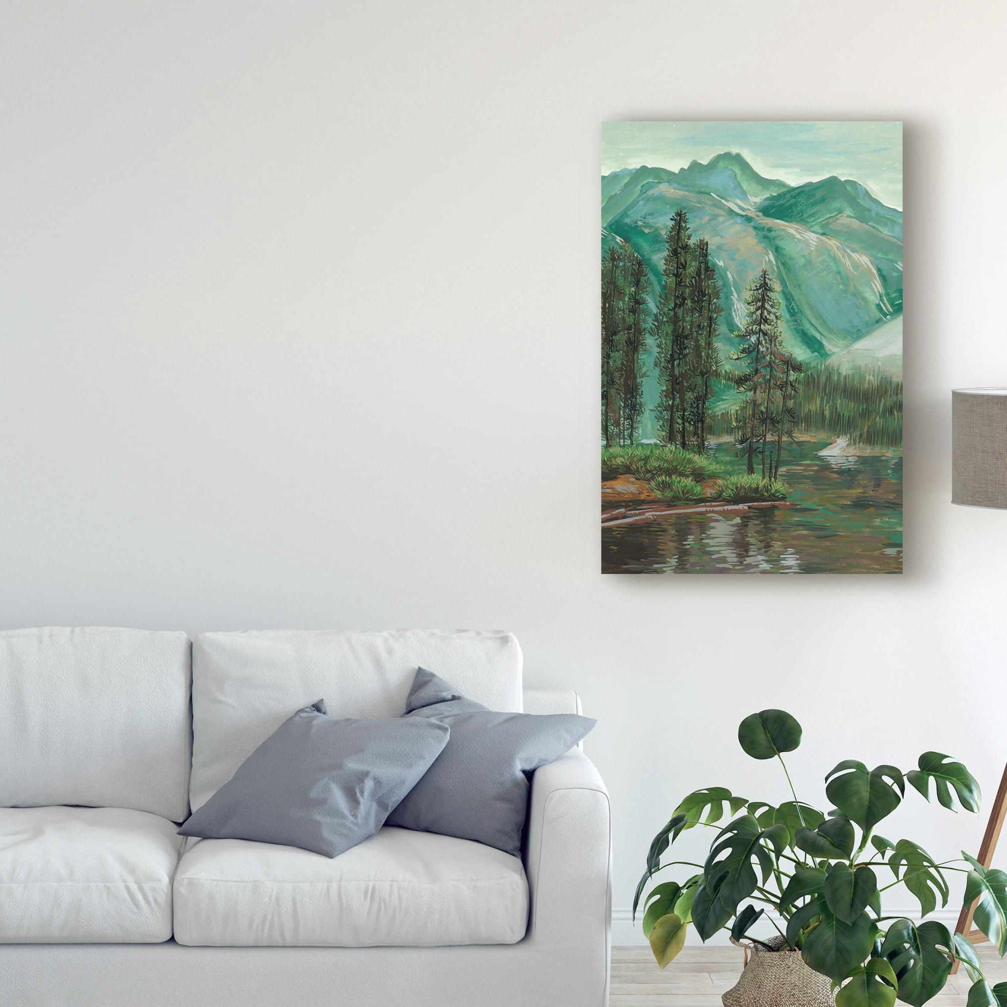 Trademark Fine Art 'Mountainscape IV' Canvas Art by Melissa Wang