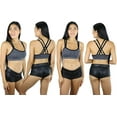 thumbnail image 6 of ToBeInStyle Women's 3Pk Wirefree Seamless Sports Bra w/Cross-Back - Mar - S/M, 6 of 6