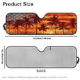 thumbnail image 7 of Uorisanigo Windshield Sun Shade Compatible with Jeep Wrangler American Flag Palm Tree Sun Shade Fit for Wrangler TJ JK JL & Gladiator JT/ Jeep Gladiator 2020-2025, Keep Car Interior Cooler, 7 of 7