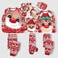 thumbnail image 4 of 2023 New Year's Costume Cartoon Print Cute Soft Sleepwear Family Christmas Pajamas Set Adults Kids 2 Pieces Suit Baby&Dog Romper, 4 of 4