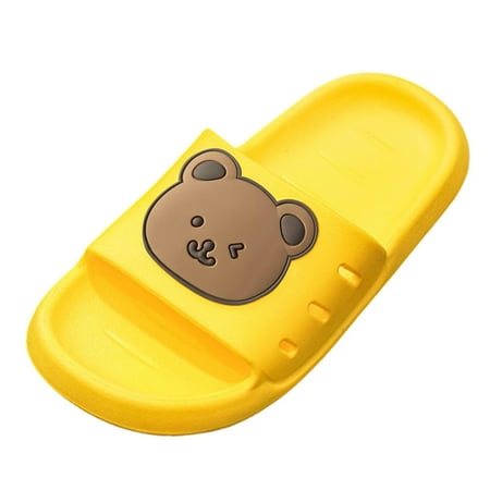 Fashion Summer Cartoon indoor House Shoes for Toddler Girls Slippers Boys and Girls Pizza Shaped Slippers Thick Bottom Home Slippers Plastic Soft Bottom Sandals Pvc Light Weight