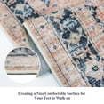thumbnail image 4 of Hallway Washable Runner Rug - 2x7 Kitchen Rugs Entryway Vintage Soft Floor Mat Non Slip Indoor Farmhouse Carpet For Bathroom Living Room Bedroom (2 X 7  Orange), 4 of 6