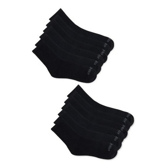 AND1 Men's Socks, Cushion Mid Crew Socks, 12 Pack