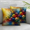 thumbnail image 3 of Shiartex Farmhouse Flower Throw Pillow Covers 18x18, Colorful Plants Flowers Pillows Cushion Cover, Modern Decorative Square  Pillowcases for Gift Sofa Couch Bedroom Living Room Car, 3 of 5