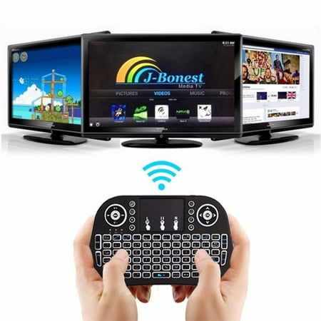 Best Wireless Keyboard， Mini i8 2.4G Air Mouse Wireless Keyboard Wireless Gaming Keyboard with Touchpad Black for Laptop computer (Best Gaming Keyboard And Mouse 2019)
