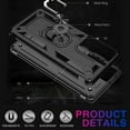 thumbnail image 3 of Samsung Galaxy S21 FE Magnetic Ring Rugged Shockproof Case Heavy Duty Protective Back Cover, 3 of 5
