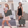 thumbnail image 6 of Large Capacity Tote Bag,Black Daisy Flower White Blooms Pattern Handbag Fashion Luxury Tote Bag,15.7"x13"x 5.1" Inches,Laptop Compatible, 6 of 6