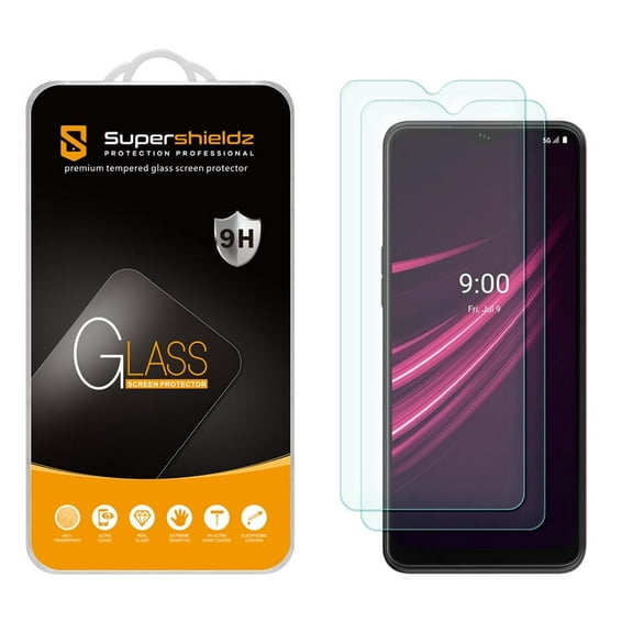 [2-Pack] Supershieldz for T-Mobile Revvl V Plus 5G Tempered Glass Screen Protector, Anti-Scratch, Anti-Fingerprint, Bubble Free