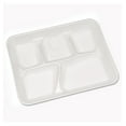 thumbnail image 2 of Lightweight Foam School Trays, 5-Compartment, White, 500/Carton, 8 1/4 X 10 1/2, 2 of 2