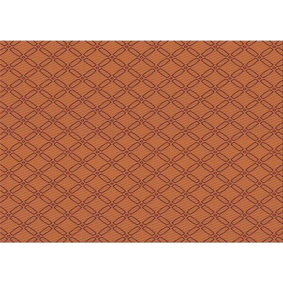 Ahgly Company Indoor Rectangle Patterned Neon Orange Area Rugs, 5' x 8'