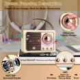 thumbnail image 4 of Altavoz Bluetooth LUKADER Retro Vintage Decor Blanco, 4 of 6