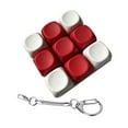 thumbnail image 4 of HILABEE Keyboard Sensory Toy Keyboard Button Keycap Keyboard Fidget Keychain White Red, 4 of 9
