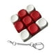 thumbnail image 4 of Llavero con teclado, juguete sensorial para fiestas, cumpleaños, teclados de , teclado con clicker para oficina, bolso, trabajo, mujeres, hombres, Rojo, 4 of 8