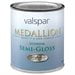 thumbnail image 2 of Valspar Medallion 100% Acrylic Paint & Primer Semi-Gloss Interior Wall Paint, Pastel Base, 1 Qt., 2 of 2