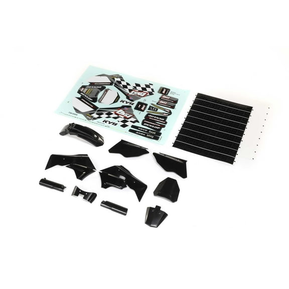 Losi Black Plastics w/Wraps PM-MX/SM LOS260006 Electric Car/Truck Option Parts