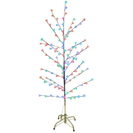 silver 58 quot retro artificial christmas tree w light up silver 58 quot retro artificial christmas tree w light up