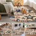 thumbnail image 5 of Round Rugs 5Ft, Farmhouse 4th of July Round Area Rug Washable Indoor Throw Carpet, American Country Star Rustic Soft Non Slip Circle Rug for Cabinet Bathroom Home Decor Aesthetic, 5 of 8
